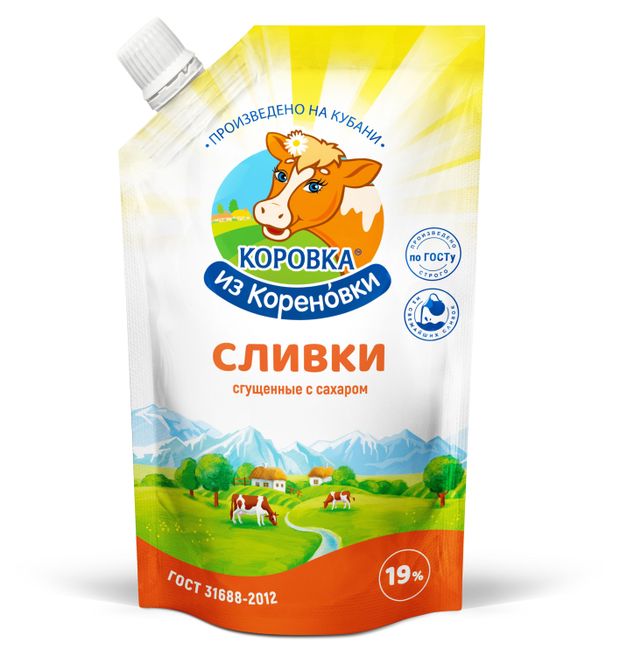 

Сливки сгущенные Коровка из Кореновки с сахаром 19% 270 г