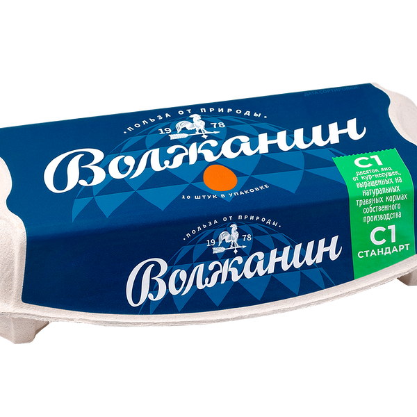 Яйцо куриное С1 Волжанин 500 г