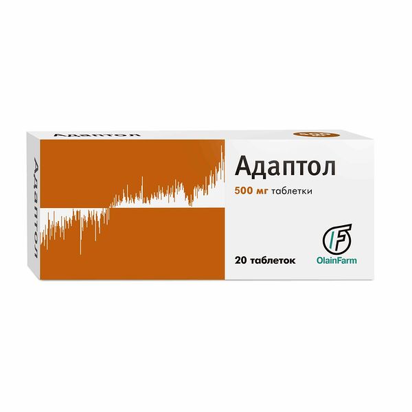 Адаптол таблетки 500 мг 20 шт