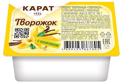 

Творожок с ванилином Карат 10%