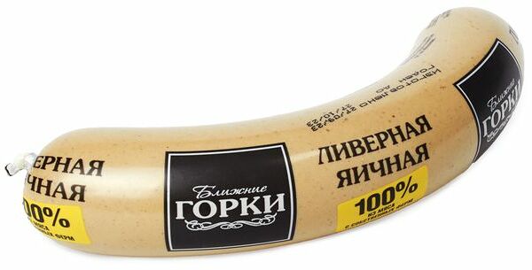 Колбаса Ближние горки ливерная яичная 300г