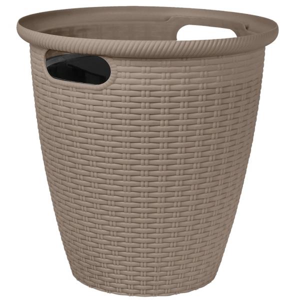 

Кашпо INGREEN Rattan D328мм 20л с внутрен.горшком 11л, Французский платан