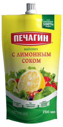 

Майонез Печагин с лимонным соком 50% 750 мл