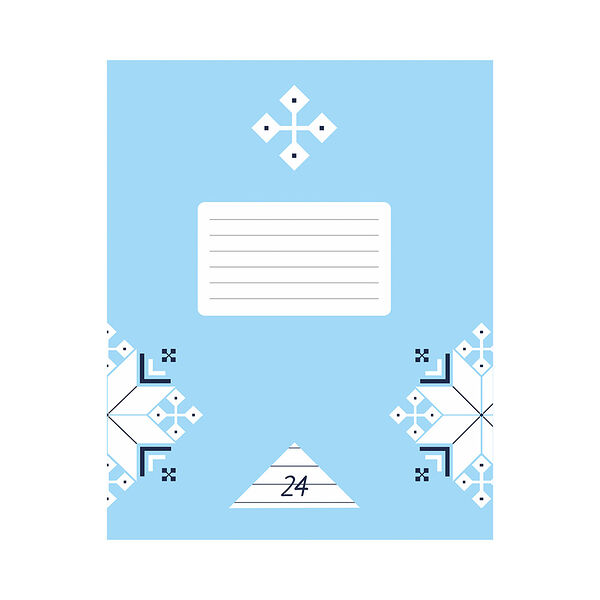 Сшытак школьны 24л лiн арт 326