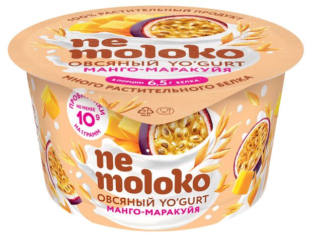 

Продукт овсяный Nemoloko Yo'Gurt Манго-маракуйя 130 г