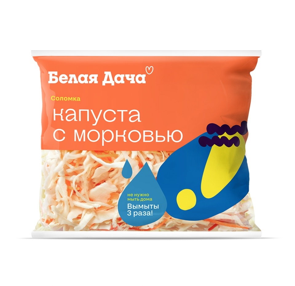 

Смесь овощная Белая Дача капуста с морковью соломка 200 г