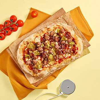 Римская пицца Бургер BBQ с говядиной 1/2, 250г