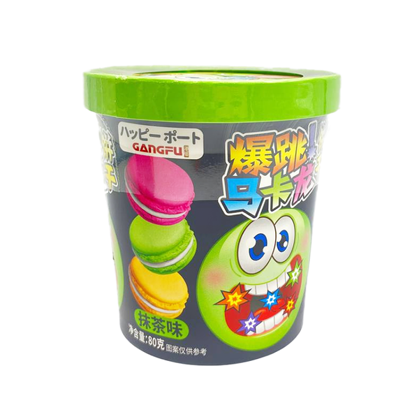 Печенье-сэндвич Макарон со вкусом Чая Матча и взрывной карамелью 