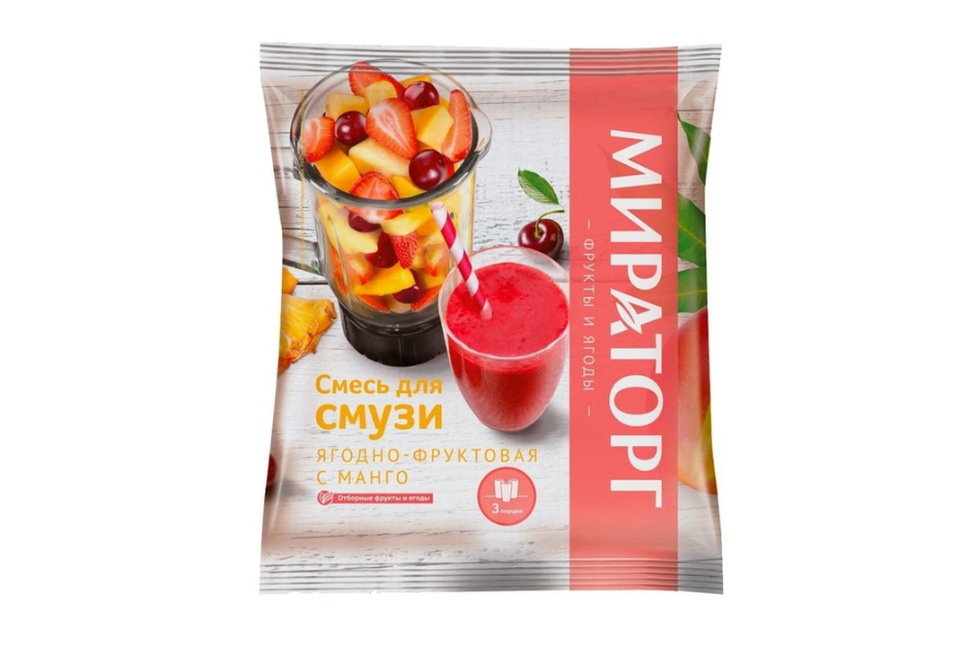 

Смесь для смузи Мираторг ягодно-фруктовая с манго 300 г