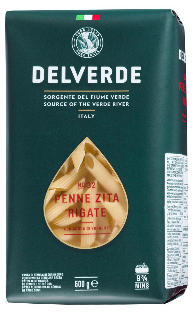 

Макаронные изделия Delverde Penne Zita Rigate №32 500 г