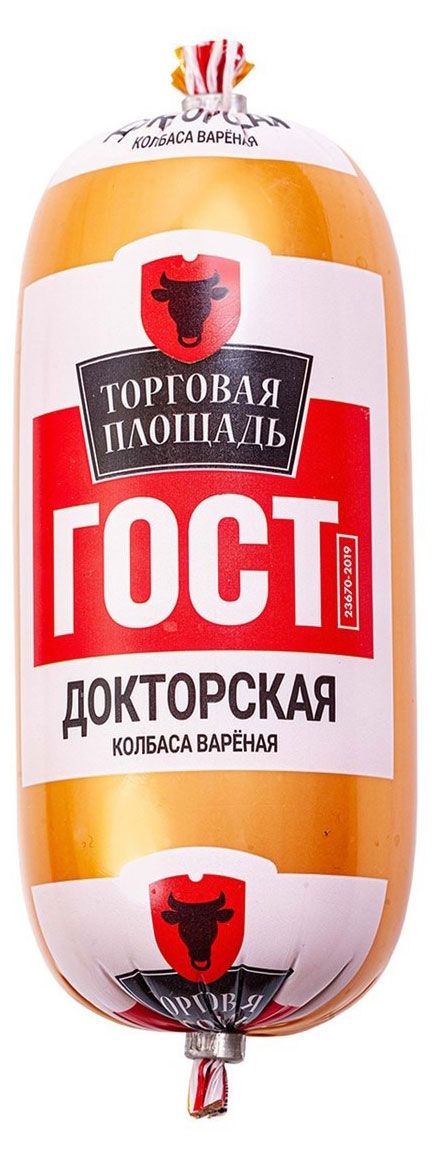 

Колбаса Торговая площадь Докторская вареная 350 г
