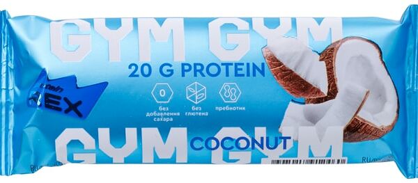 Батончик ProteinRex протеиновый GYM Кокос 60г