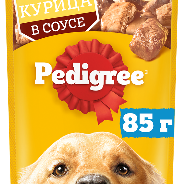 Влажный корм PEDIGREE® для собак, курица в соусе, 85 г