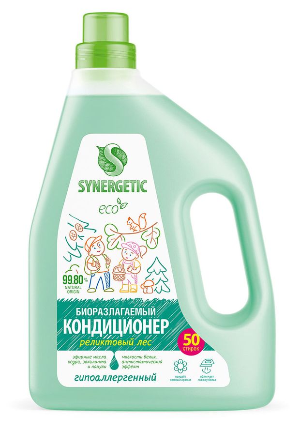 

Кондиционер-ополаскиватель для белья Synergetic Реликтовый лес 1.5 л