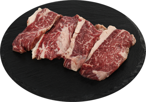 

Стейк из мраморной говядины Мираторг Black Angus Три-тип охлажденный 390 г