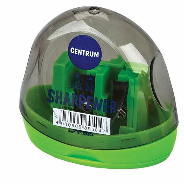 Точилка пластиковая Centrum с 2-мя лезвиями с контейнером, 1 шт, в ассортименте