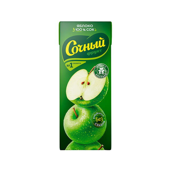 Сок СОЧНЫЙ ФРУКТ яблоко 0.2л ДП Сочный