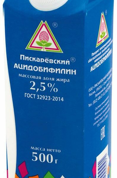 Ацидофилин Пискаревский Молочный Завод 2.5% 500 мл