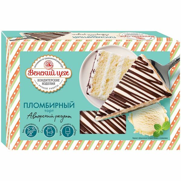 Торт Венский Цех Пломбирный 380г