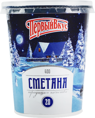 

Сметана Первый вкус 20% 400 г