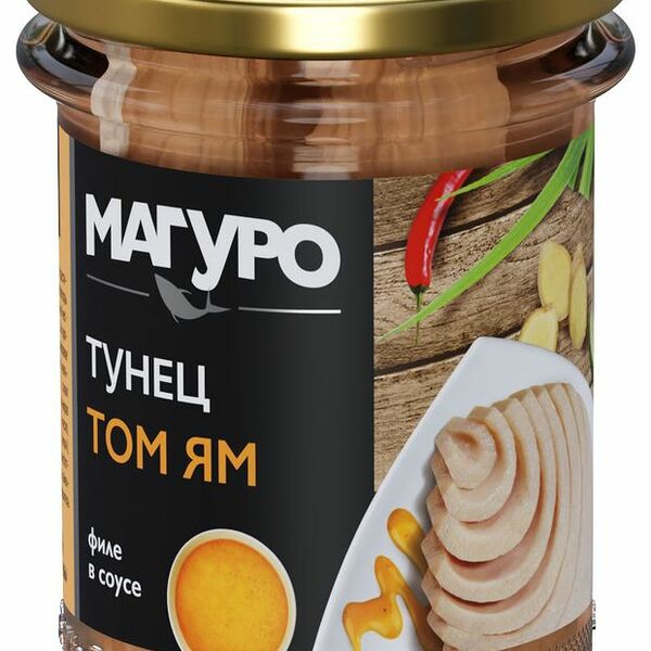 Тунец Магуро полосатый филе в соусе Том-Ям 200 г