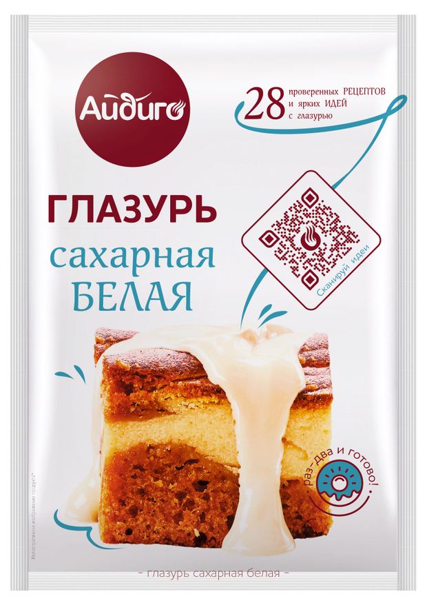 

Глазурь Айдиго Сахарная белая 90 г