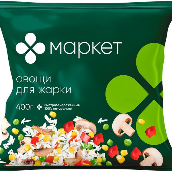 Смесь овощная Маркет Перекресток Овощи для жарки быстрозамороженная 400г
