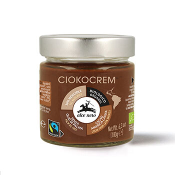 Паста Alce Nero шоколадная с фундуком Био 180г, Италия