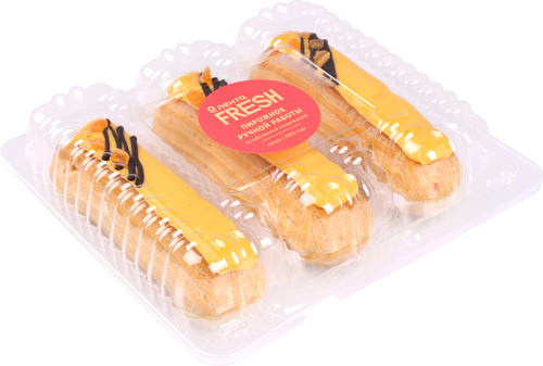 

Набор пирожных Лента Fresh Эклер со вкусом манго, 180г