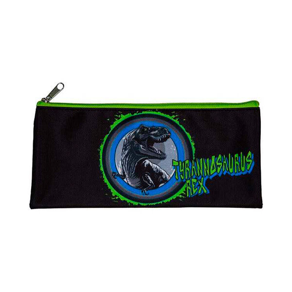 Пенал мягкий плоский 215х90х10мм Attomex T-Rex Dino 
текстильный  на молнии арт7024429
