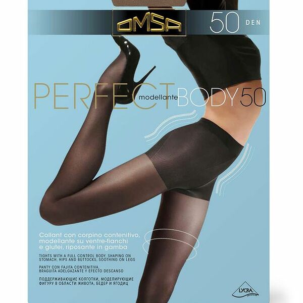 Колготки Omsa Perfect Body 50 den, Daino Бежевые, р. 2