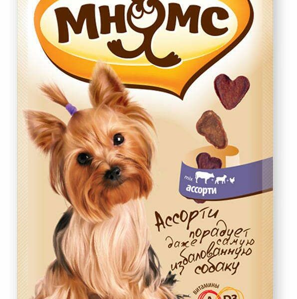 Лакомые кусочки для собак Мнямс Ассорти 60 г