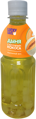 Напиток Lucky Days дыня с кусочками кокоса 0.3 л