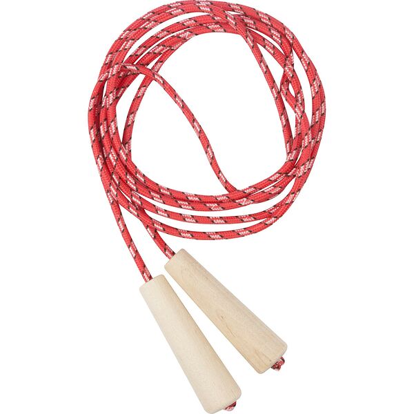 Скакалка нейлоновая с деревянными ручками