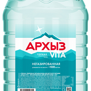Вода минеральная Архыз негазированная, 5 л