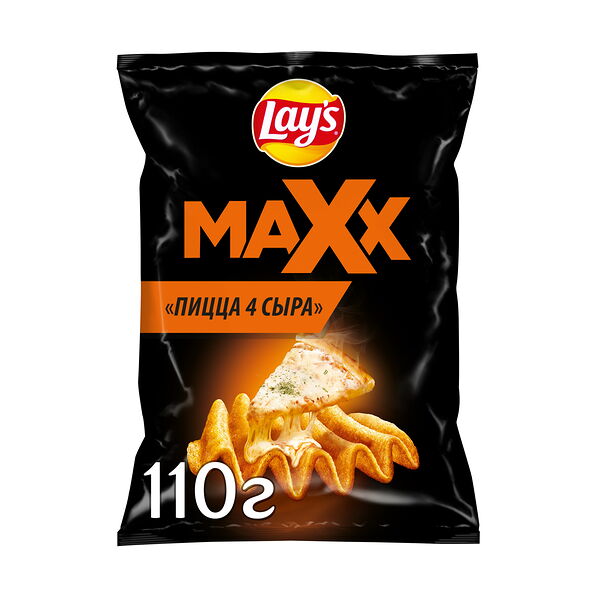 Чипсы картофельные Lay's Maxx Пицца 4 сыра 110г