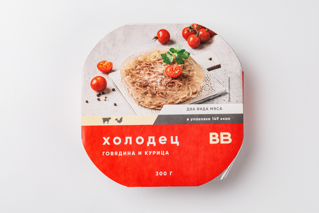 

Холодец ВкусВилл говядина и курица 300 г