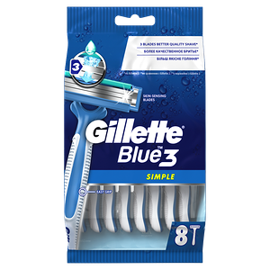 Станок Gillette одноразовый мужской Blue 3 simple 3 8 шт