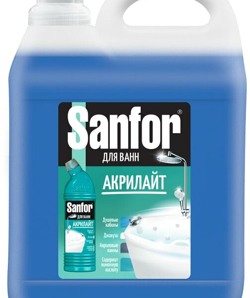 Средство чистящее Sanfor Акрилайт для ванн 5л