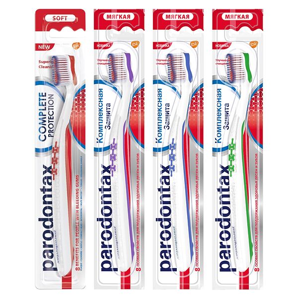 Зубная щетка Parodontax Complete Protection мягкая цвет в ассортименте