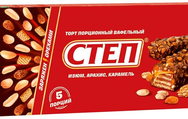 Торт вафельный СТЕП глазированный 200г