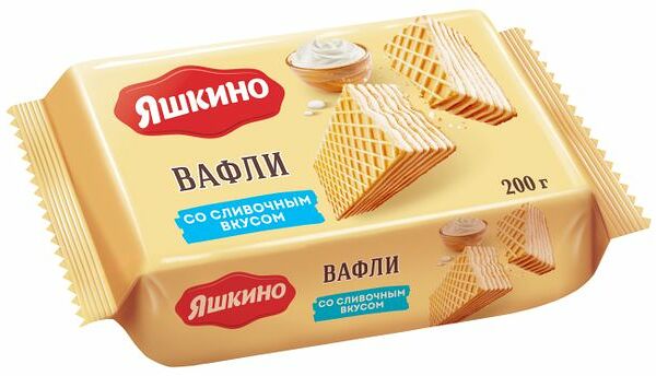 Вафли Яшкино сливочные 200 г