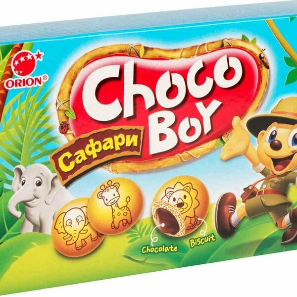 Печенье Orion Choco Boy Safari 42г