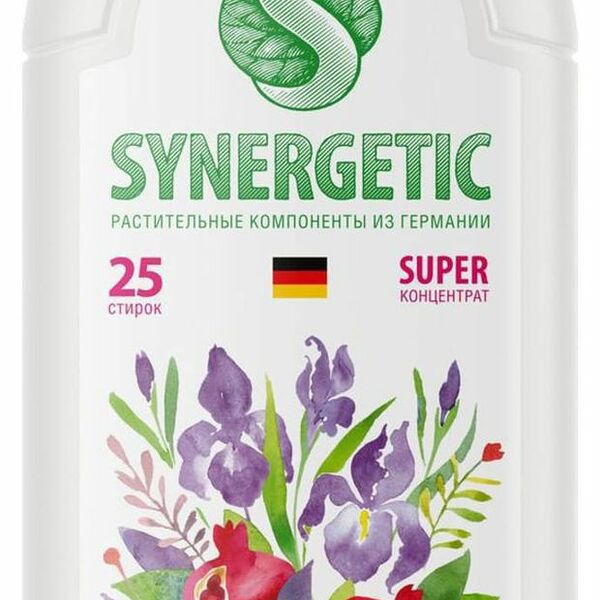 Кондиционер бальзам Synergetic Нежный ирис и гранат, 750 мл