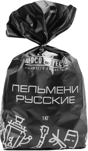 

Пельмени Мясо Тесто Русские 1 кг