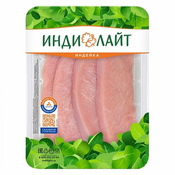 Шницель из индейки Индилайт охлажденный 400 г