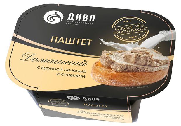 

Паштет Диво Домашний с куриной печенью и сливками 150 г