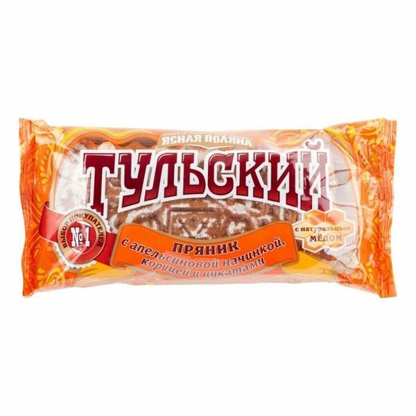 Пряник Тульский с апельсиновой начинкой, корицей и цукатами 140г