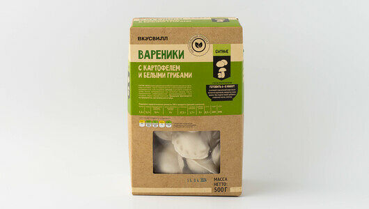 Вареники Вкусвилл с картофелем и белыми грибами