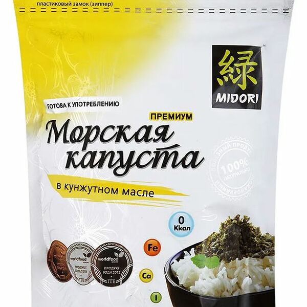 Морская капуста Midori сушеная премиум обжаренная в кунжутном масле 40 г
